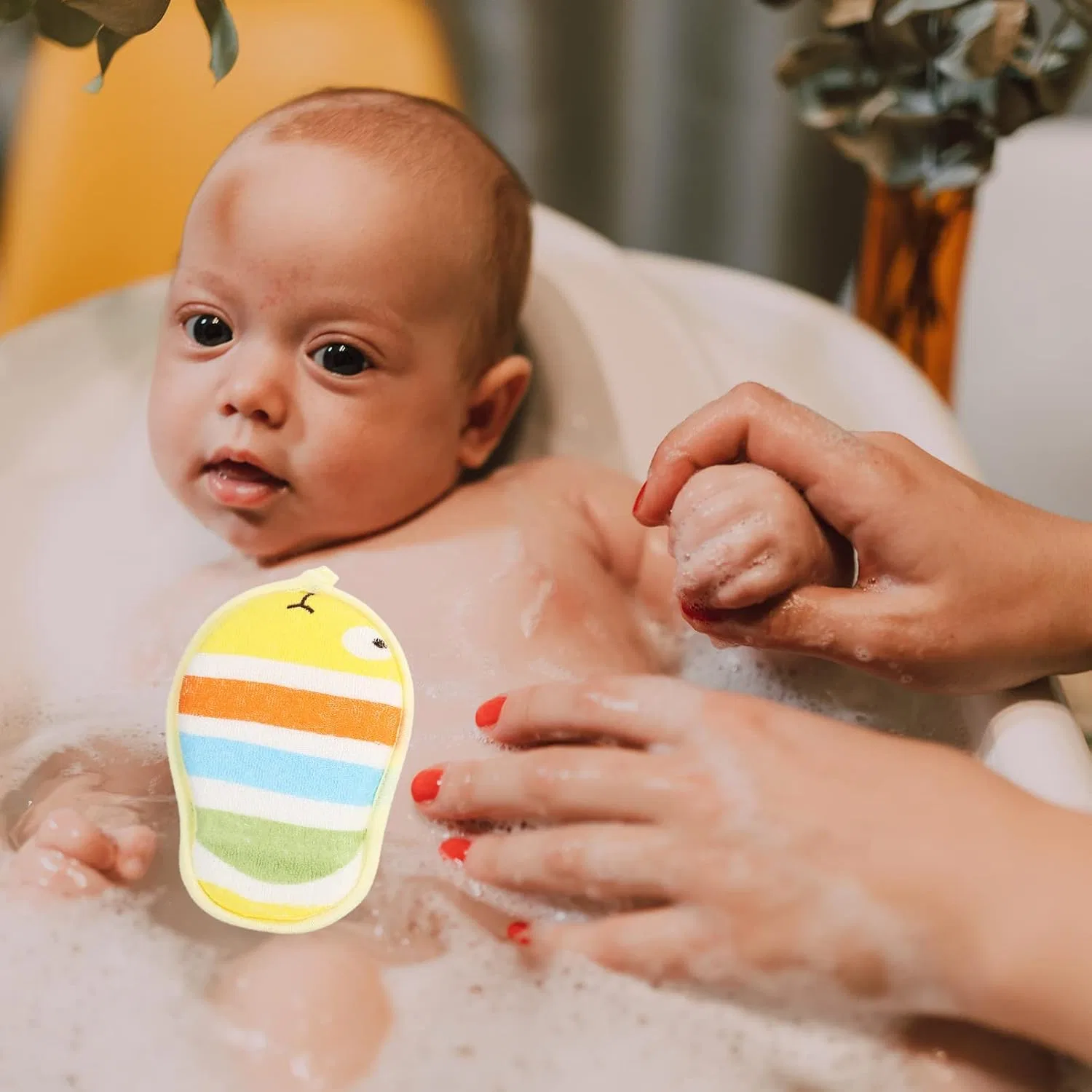 No brand Спонж для ванны, 3 шт, Minkissy, мультиколор — фото 4