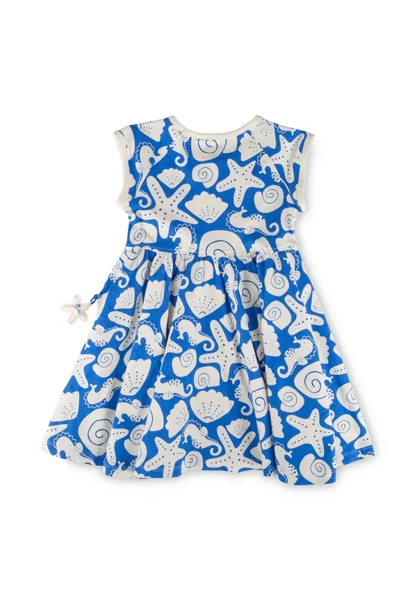 Платье с принтом Sea you Jersey Dress Sigikid, голубой, белый — фото 2