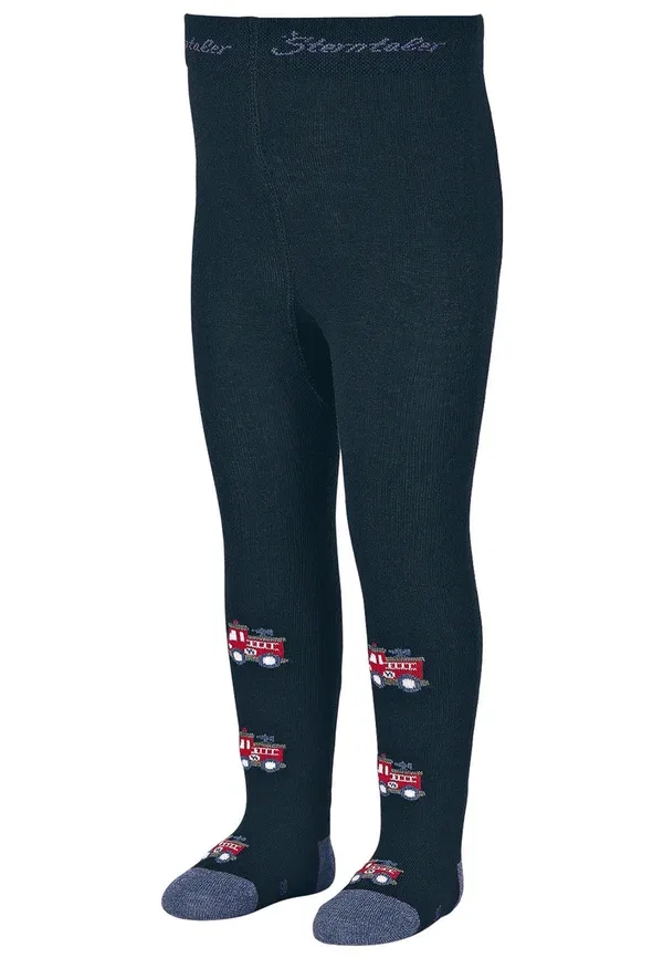 Колготки с машинками Feuerwehr - tights Sterntaler, marine, морской