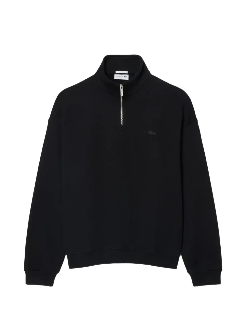 Толстовка с воротником на молнии Lacoste, черный