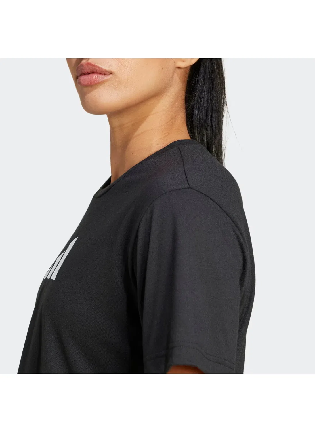 Футболка с принтом Essential Big Logo Adidas, черный — фото 4