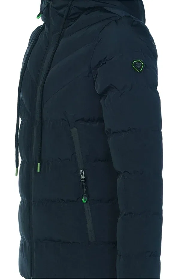Детское пальто для девочек водонепроницаемое Basics Sivaist, Navy Blue — фото 3