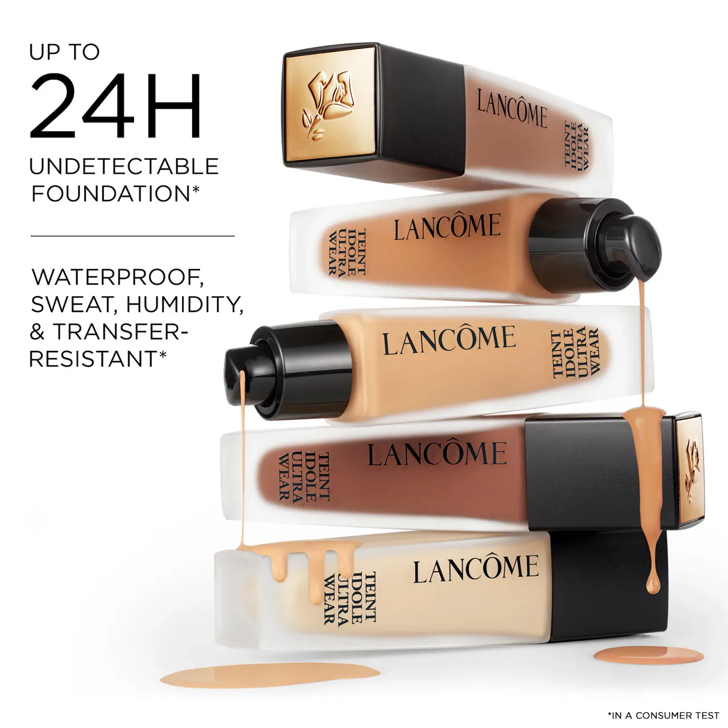 Тональная основа с гиалуроновой кислотой и витамином E, Matte finish Lancôme, Цвет 215C — фото 3