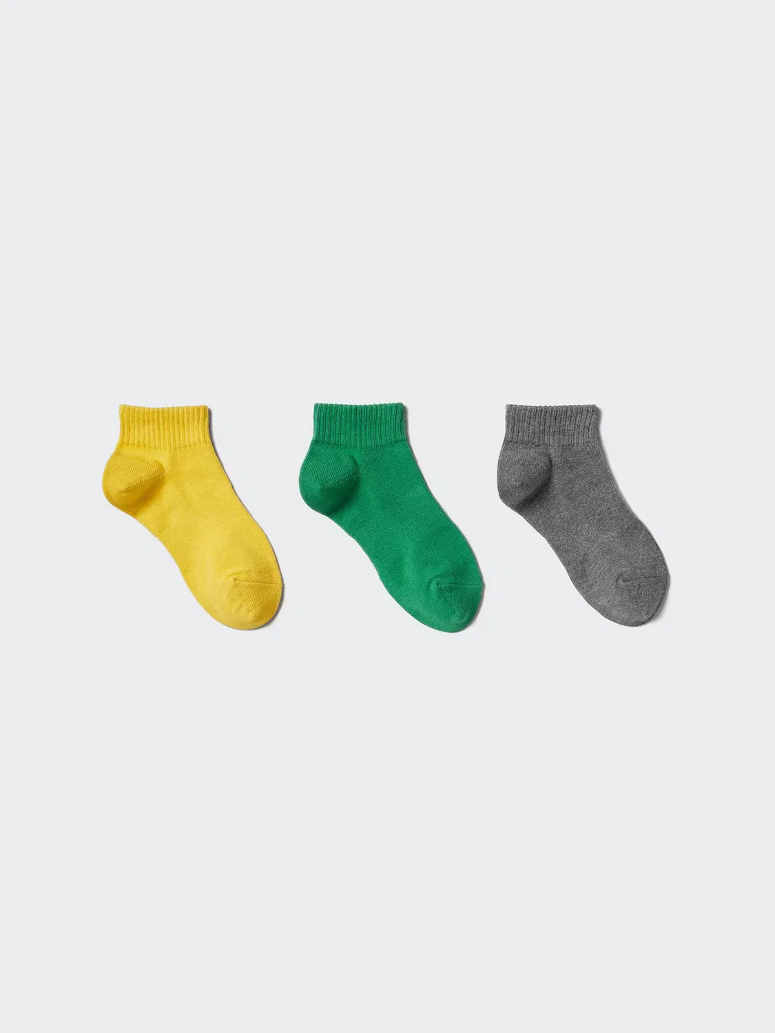 Носки Uniqlo, детские, комплект из трех пар, желтые