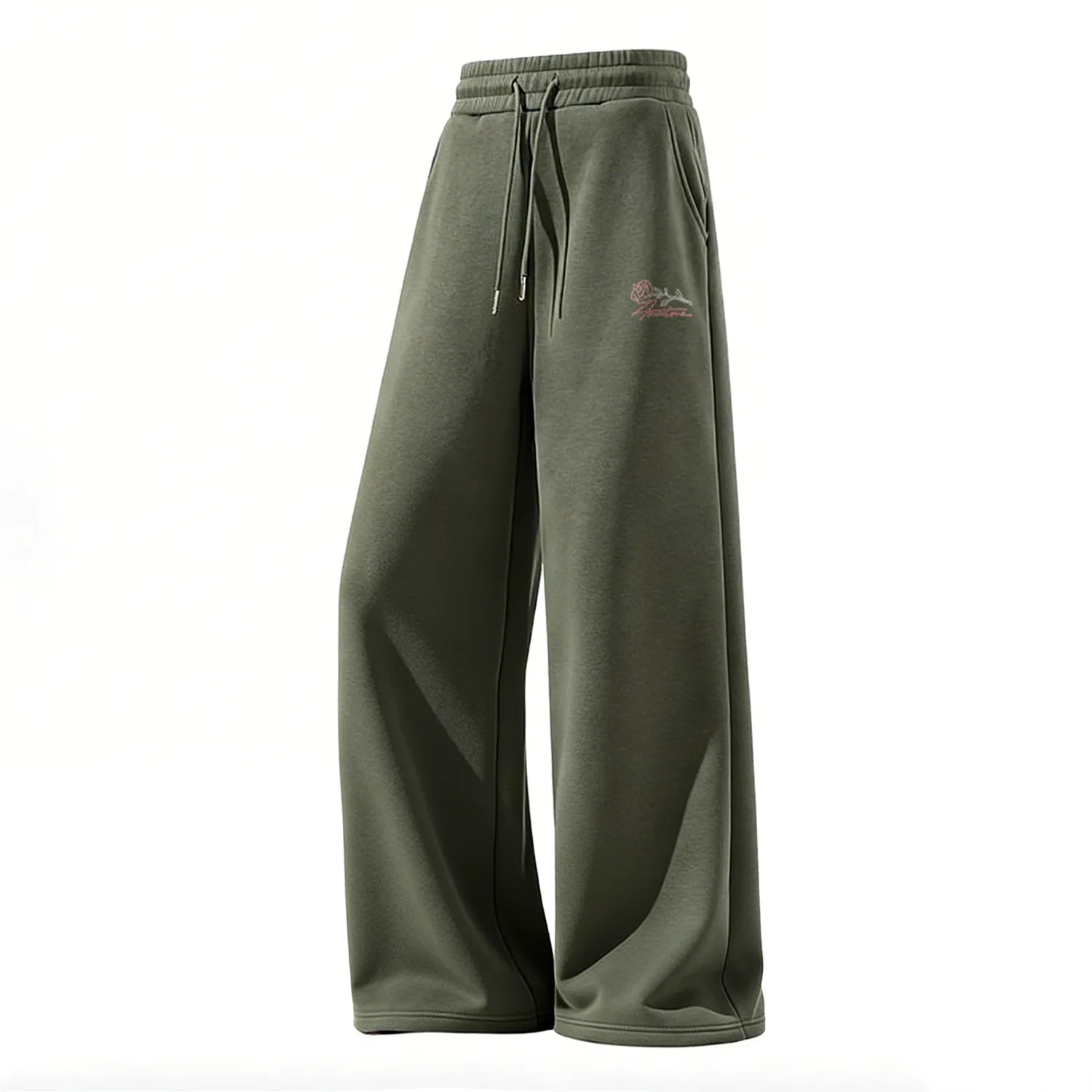 Детские брюки повседневные прямого кроя MINISO, Soft Cotton-Soft Gray Green