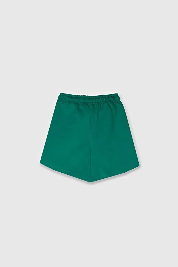 Детские шорты для девочек хлопковые Sisley, Green — фото 3