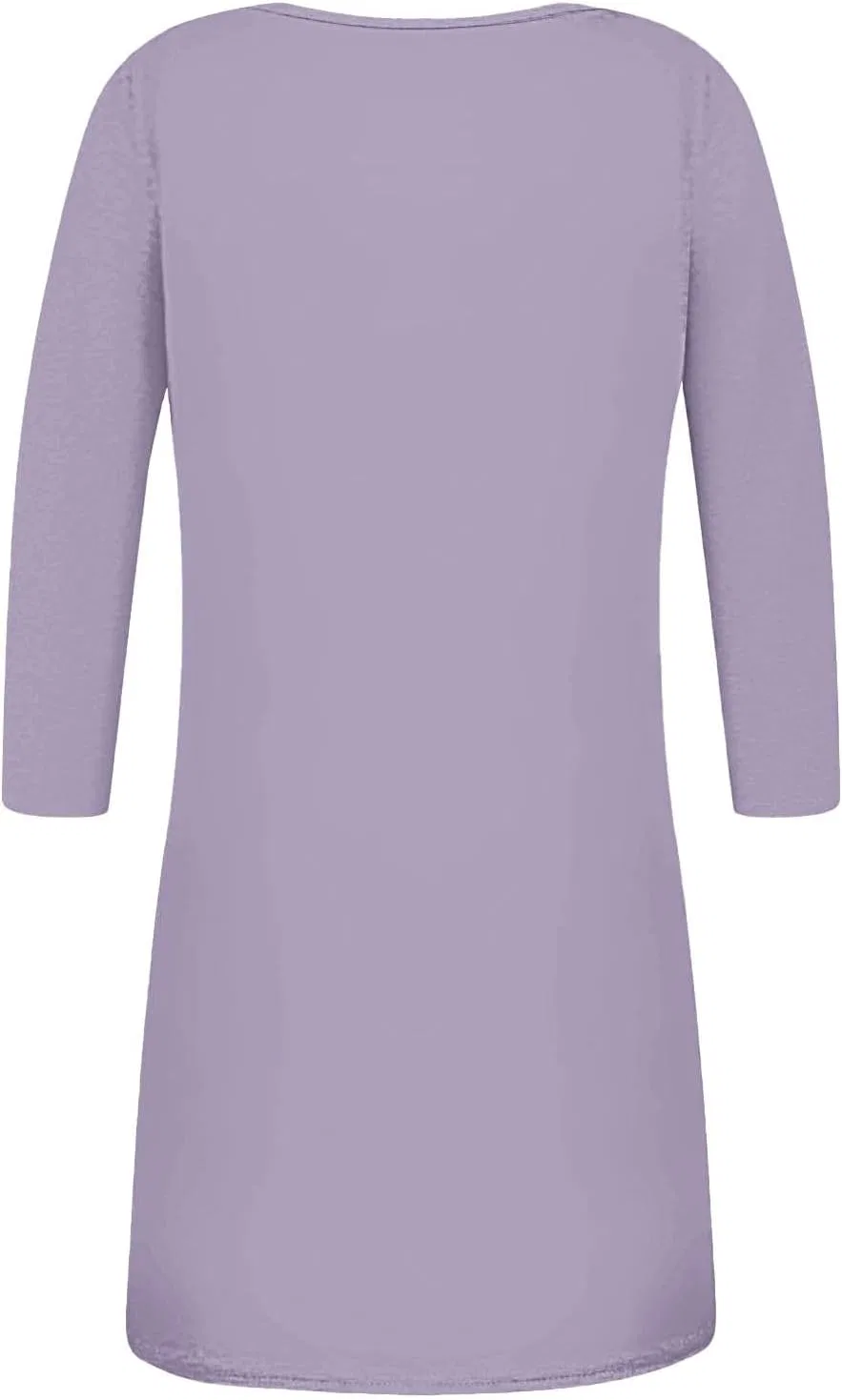 Женское летнее платье A-силуэта с пуговицами, Light Violet — фото 3