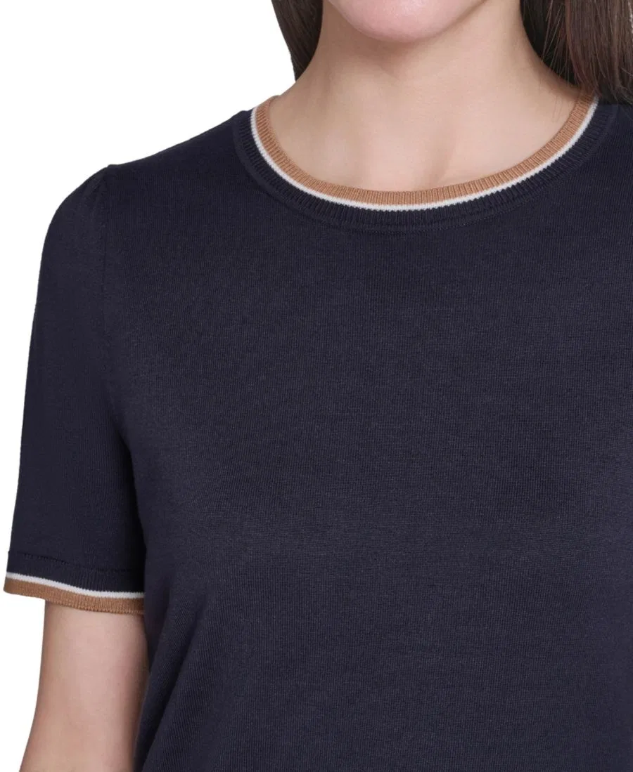 Свитер с коротким рукавом и круглым вырезом Tommy Hilfiger, Midnight Multi — фото 4