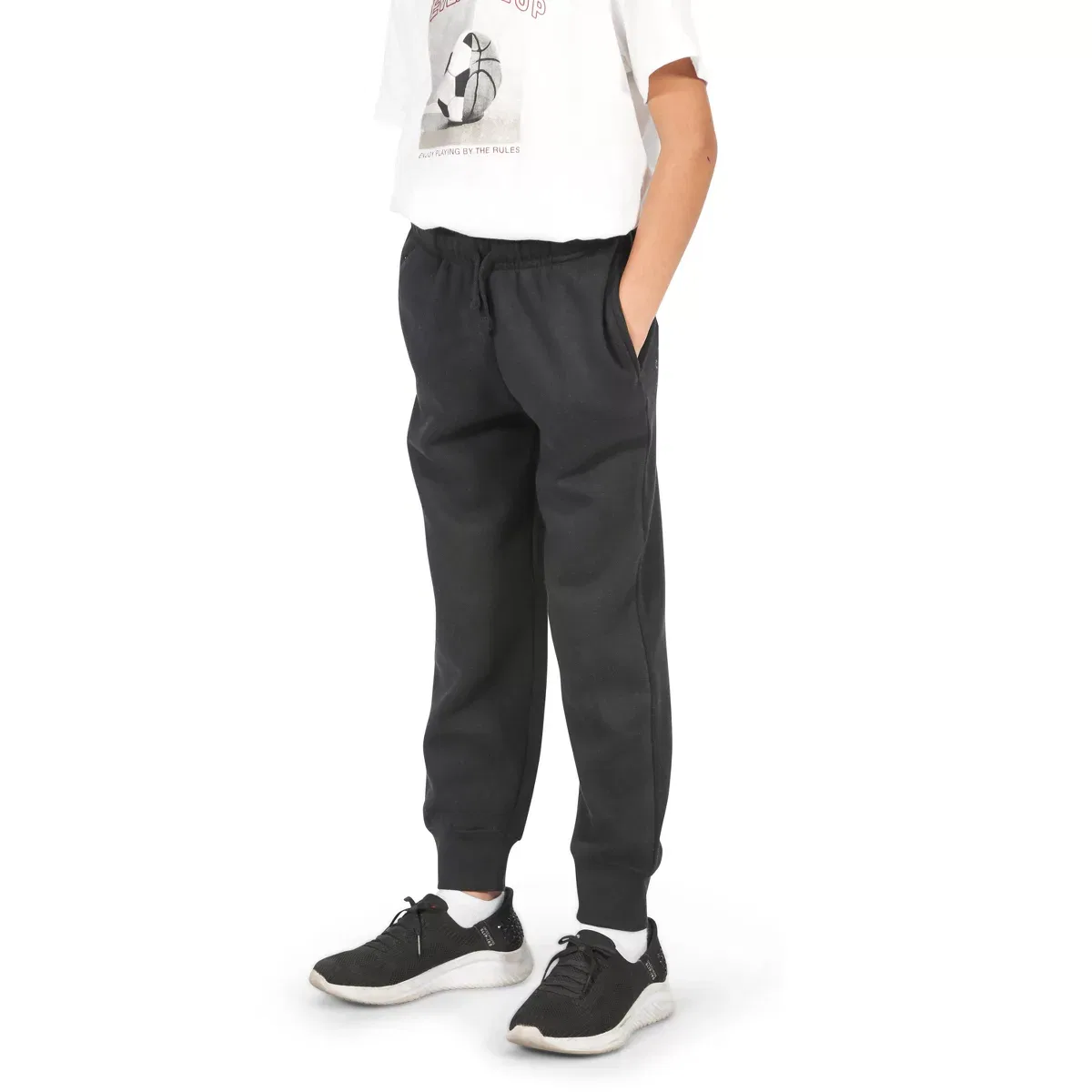 Детские спортивные штаны на флисе Everyday Kids, Black
