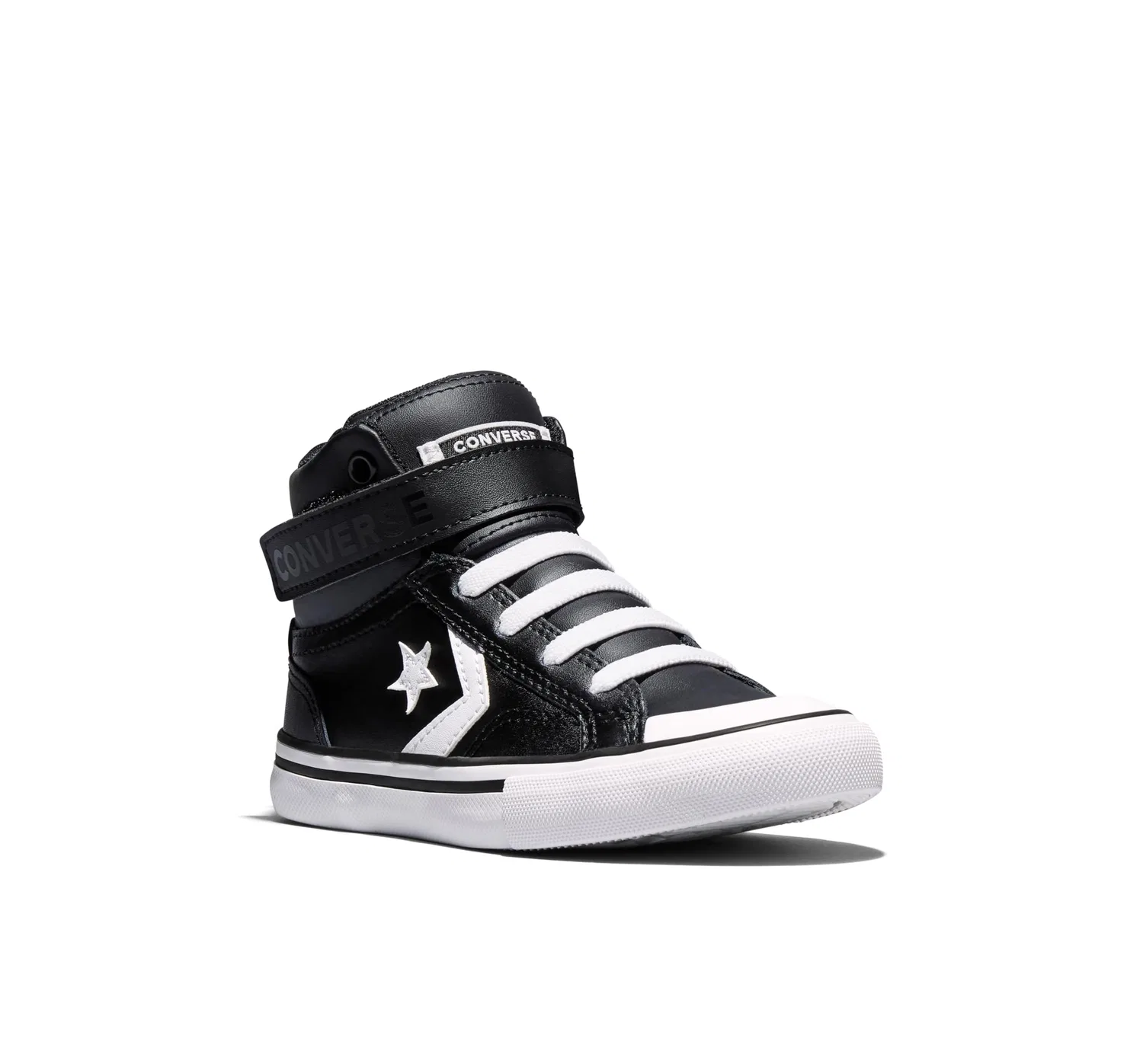 Детские кроссовки для мальчиков Pro Blaze Strap Leather Converse, Black — фото 3