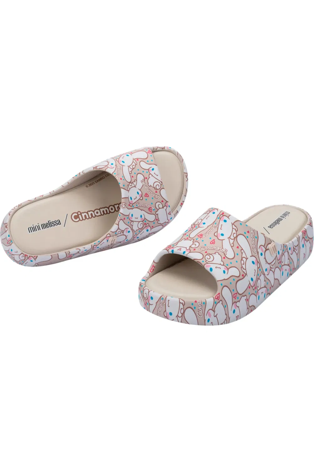 Детские сандалии платформа с Hello Kitty Mini Melissa, бежевый/коричневый — фото 3