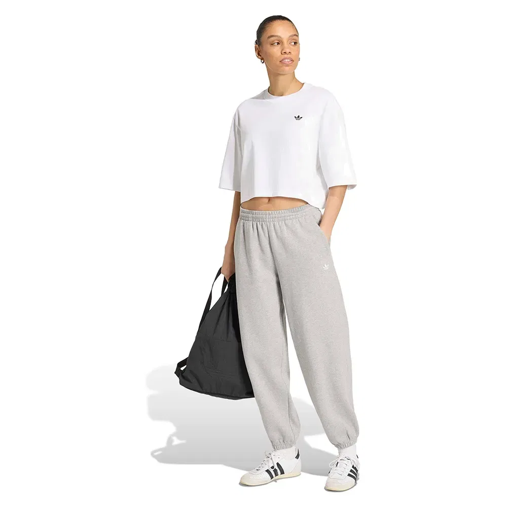 Женская футболка с коротким рукавом Essentials Crop Adidas Originals, White — фото 4