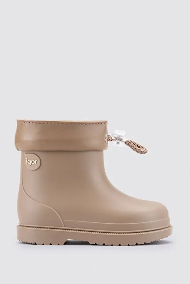 Детские ботинки для девочек на плоской подошве Igor, Beige