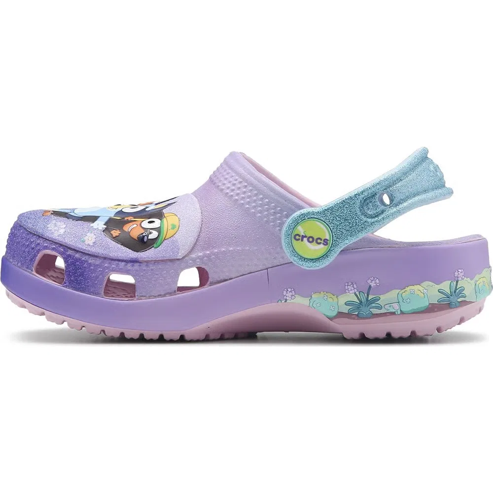 Детские классические сабо Disney Bluey Crocs, Lavender — фото 3