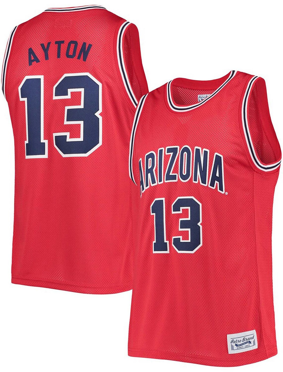 

Мужская памятная классическая баскетбольная майка arizona wildcats - deandre ayton Original Retro Brand, красный