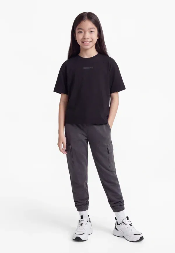 Футболки с принтом Ea7 Emporio Armani, черный