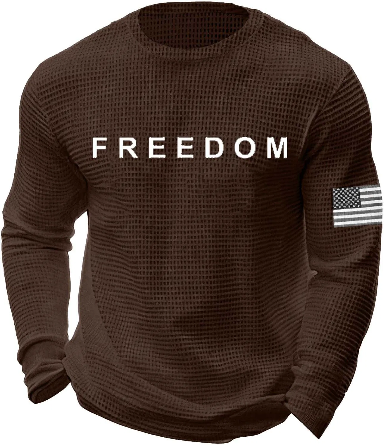 Мужская свободная футболка с V-образным вырезом Patriot, Brown