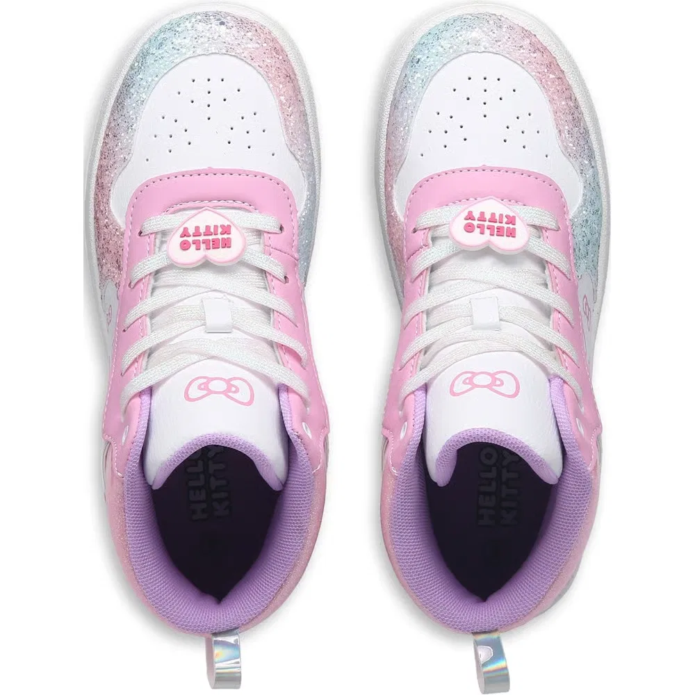 Детские высокие кроссовки Hello Kitty, Pink Glitter Multi — фото 4