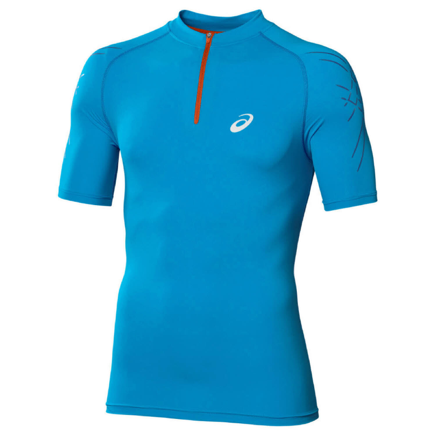 

Футболка ASICS IM 1/2 Zip Top 8070 ATLANTIC, синий