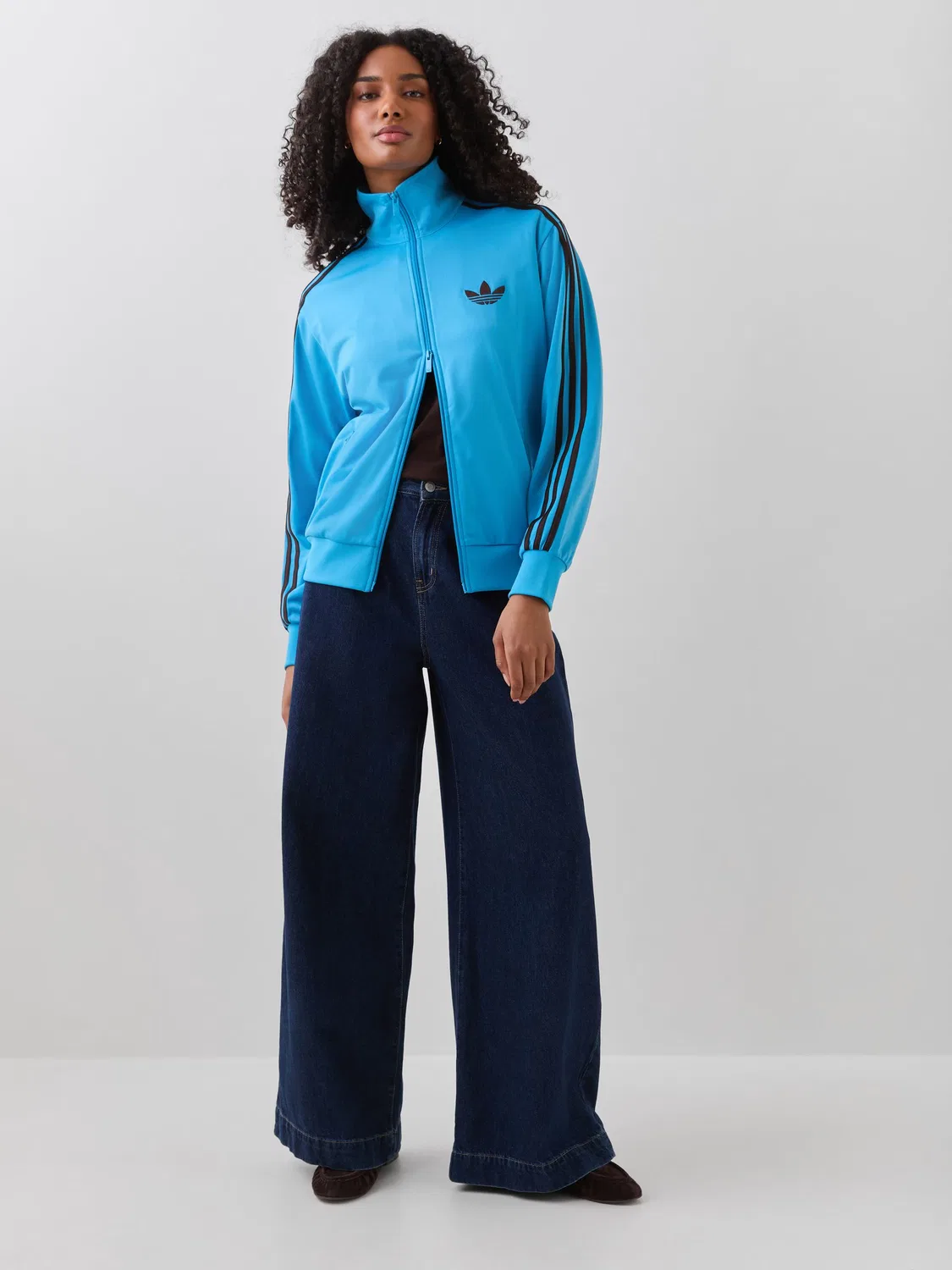 Толстовка Firebird Loose, adidas Originals, синий — фото 3