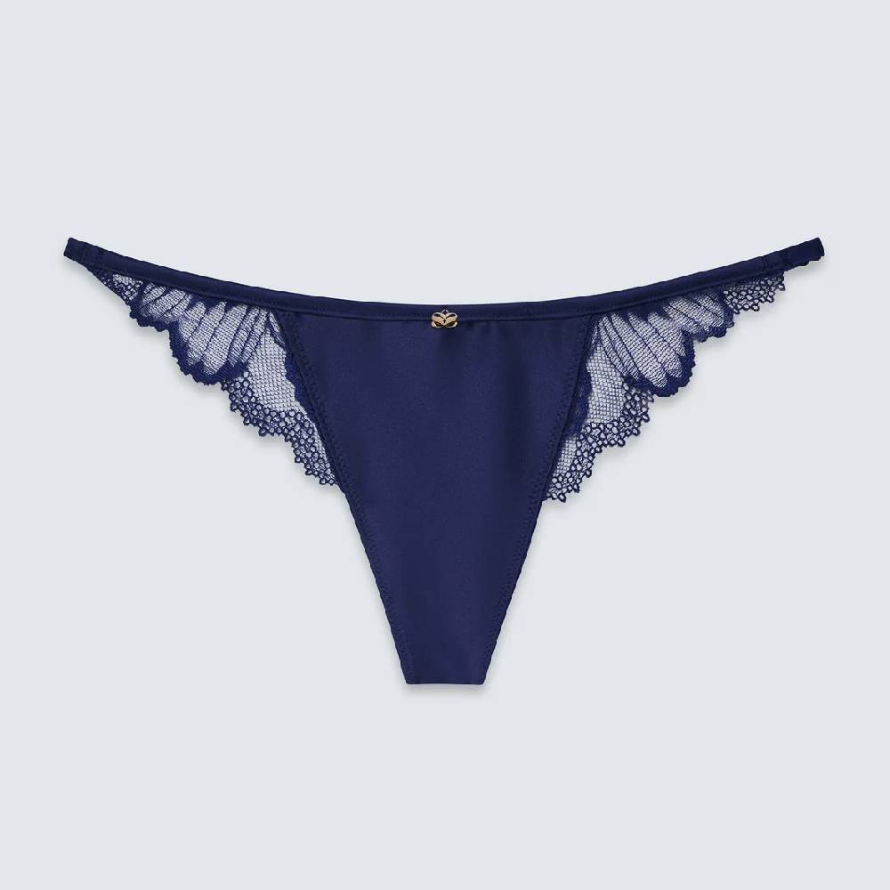 

Трусы-стринги Syrn The Out of Line Low Rise Satin, темно-синий