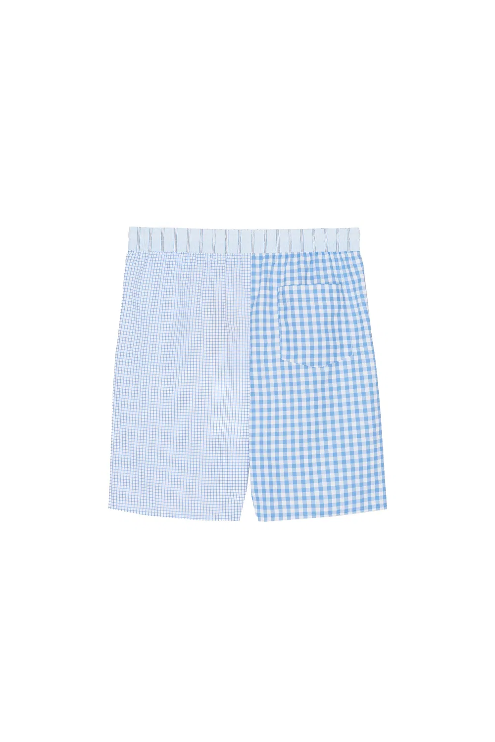 Длинные плавки с комбинированной проверкой ZARA, White/Sky Blue — фото 2