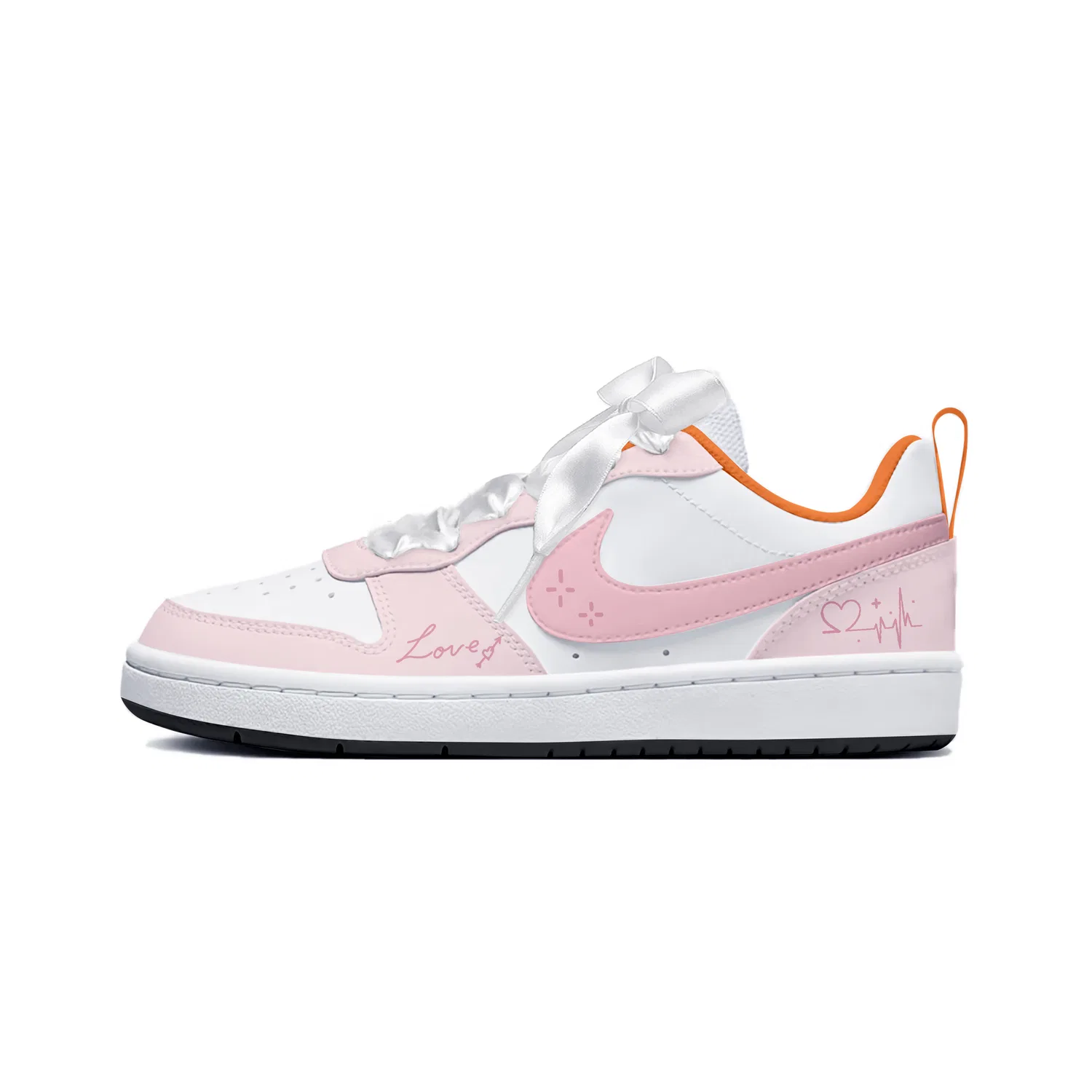 Детские кроссовки для скейтбординга с принтом, Nike Court Borough 2, Nike, Pink