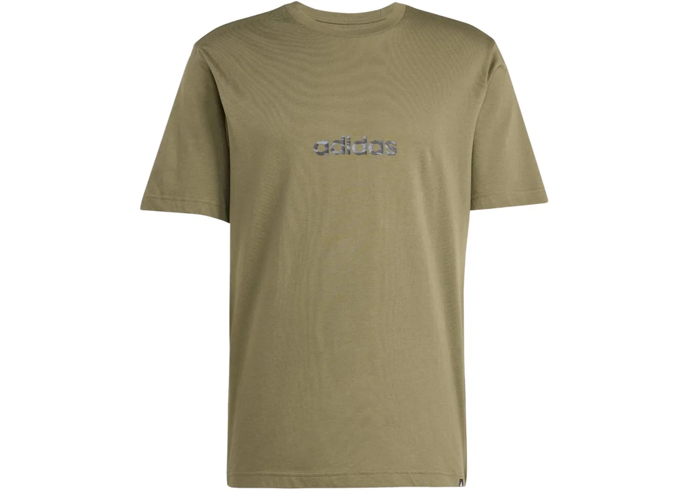 Мужская футболка с принтом Camo Linear Graphic Adidas, цвет Olive Strata