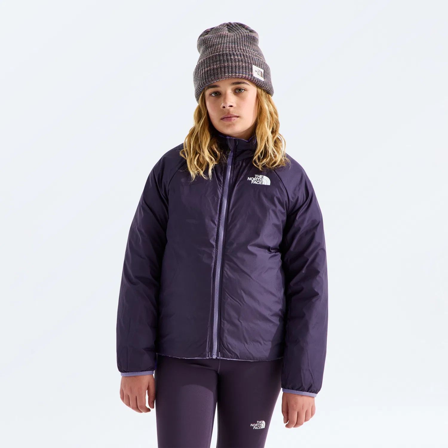 Детский утепленный комбинезон-куртка 4-в-1 с капюшоном Perrito The North Face, Grounded Plum — фото 4