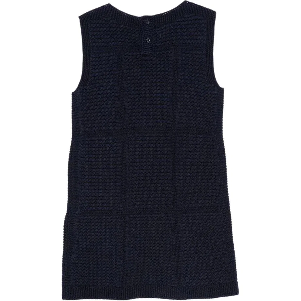 Детское платье для девочек из хлопка Dark Blue GUCCI — фото 3