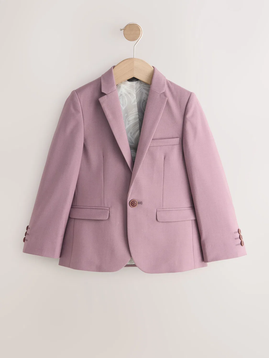 Пиджак классический, модель Suit Jacket Next, Mauve Purple — фото 4