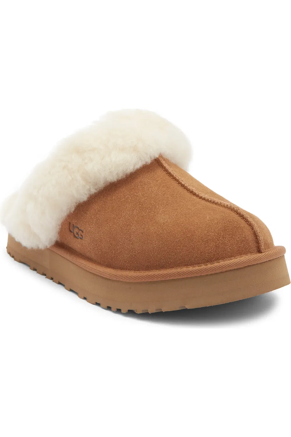 Тапочки детские с платформой Disquette UGG, Chestnut
