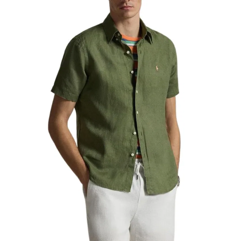 Мужская рубашка-поло с воротником Polo Ralph Lauren, Green
