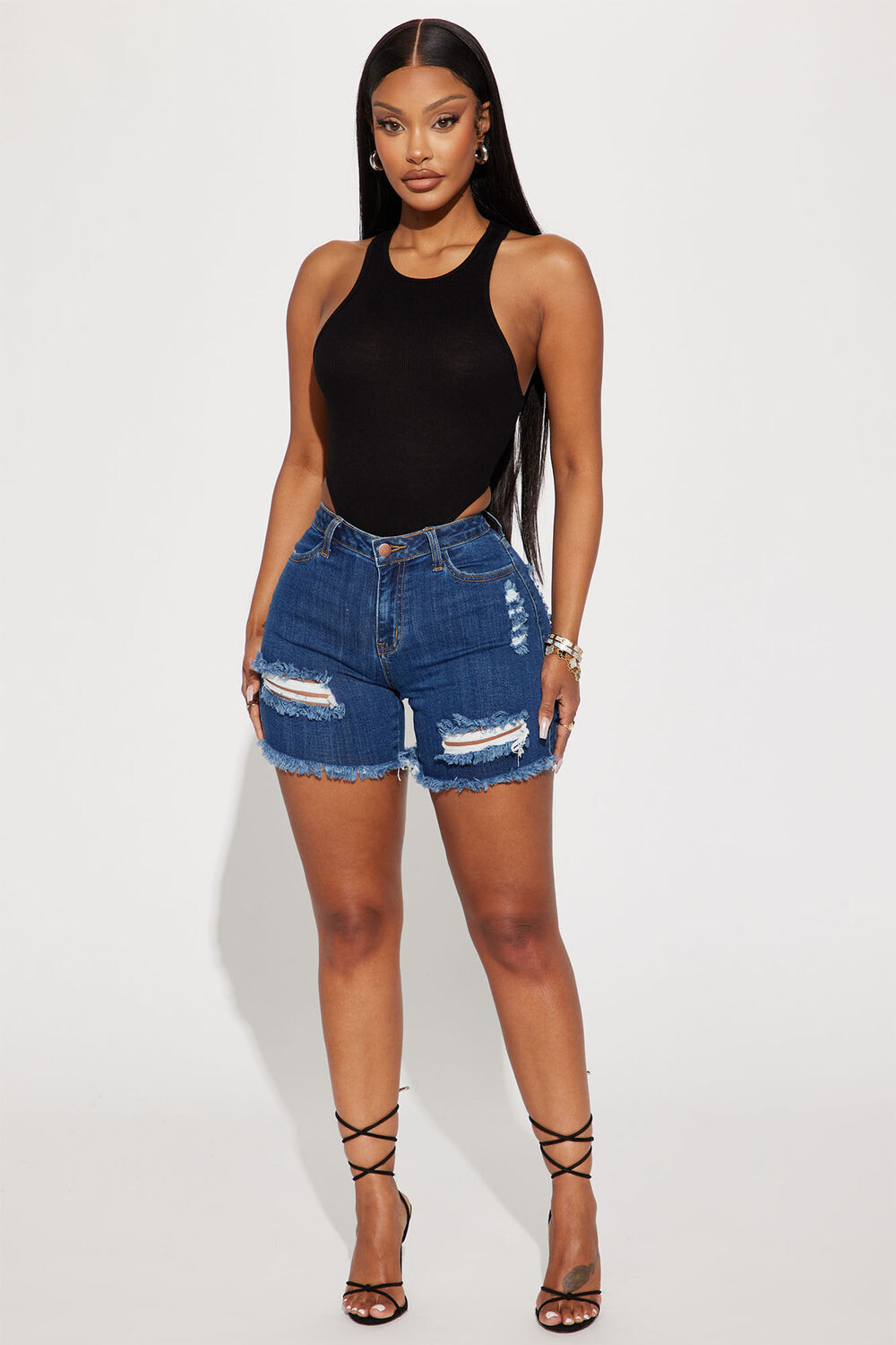 

Джинсовые шорты Fashion Nova P1636, синий