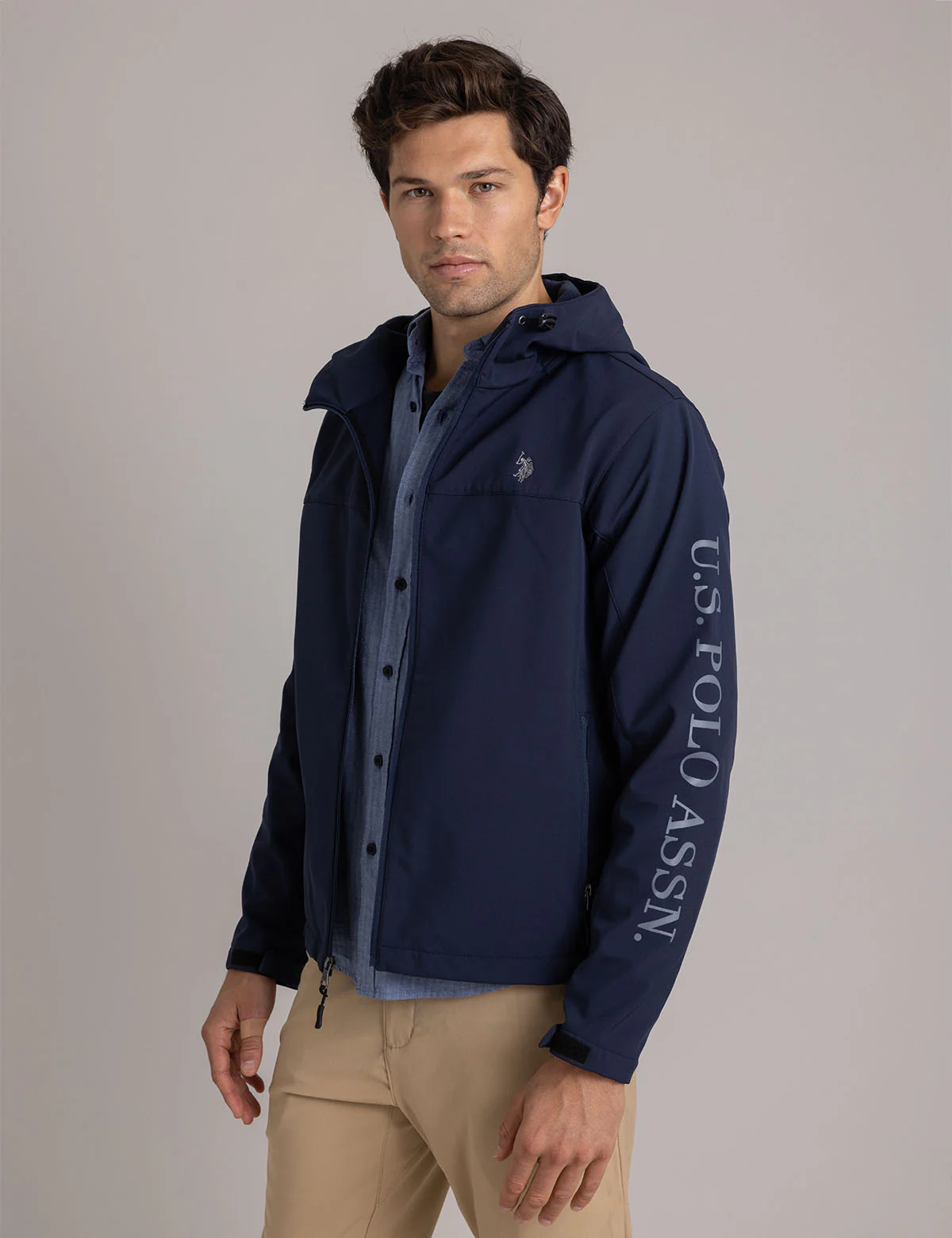 

Куртка U.S. Polo Assn Polar Fleece Bonded Wordmark, темно-синий