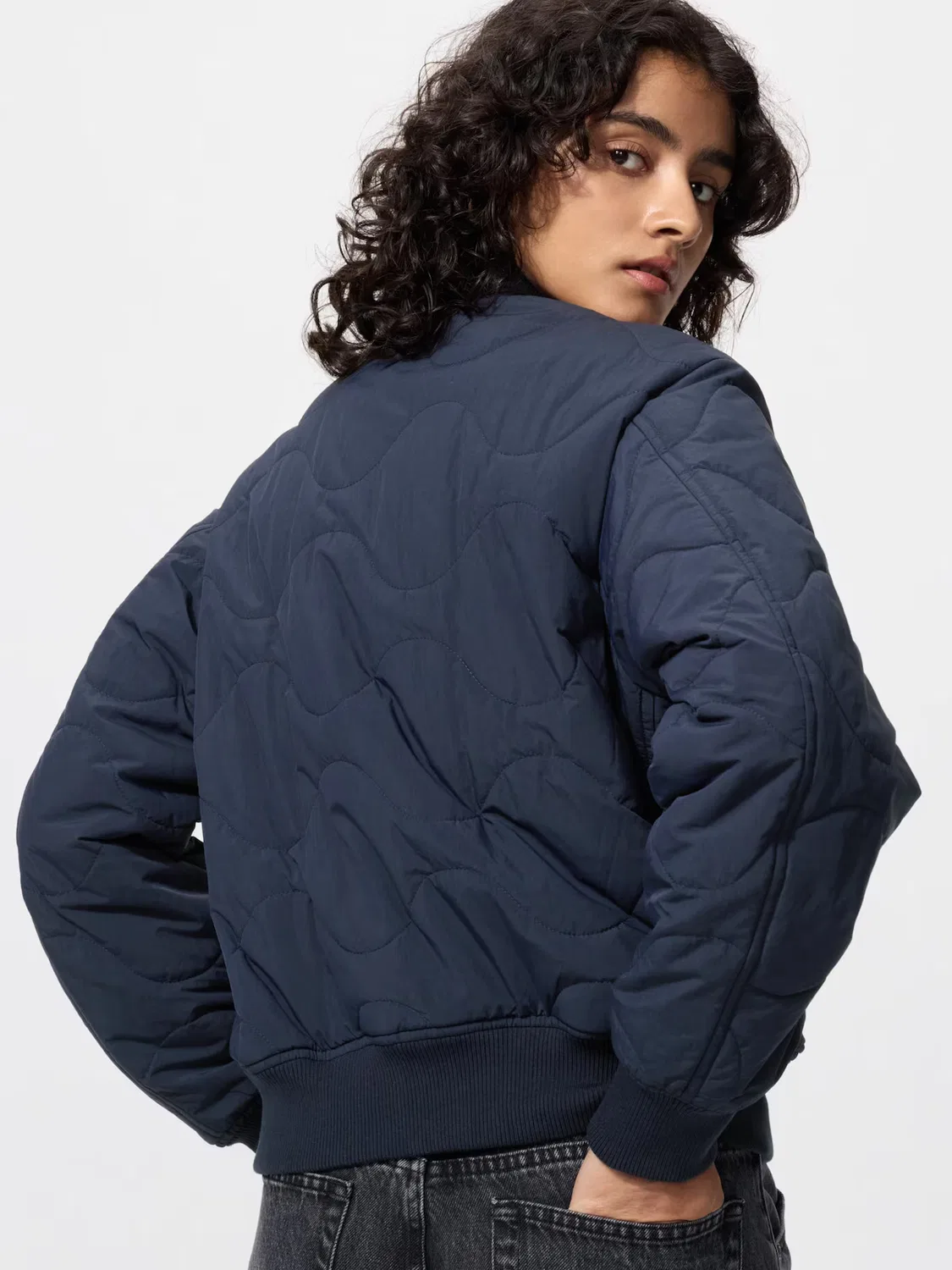 Блузон pufftech, Uniqlo, на натуральной основе — фото 4