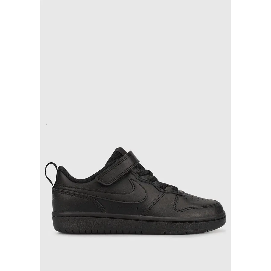 Кроссовки повседневные с кожаным верхом Court Borough Low 2 Nike, Черный