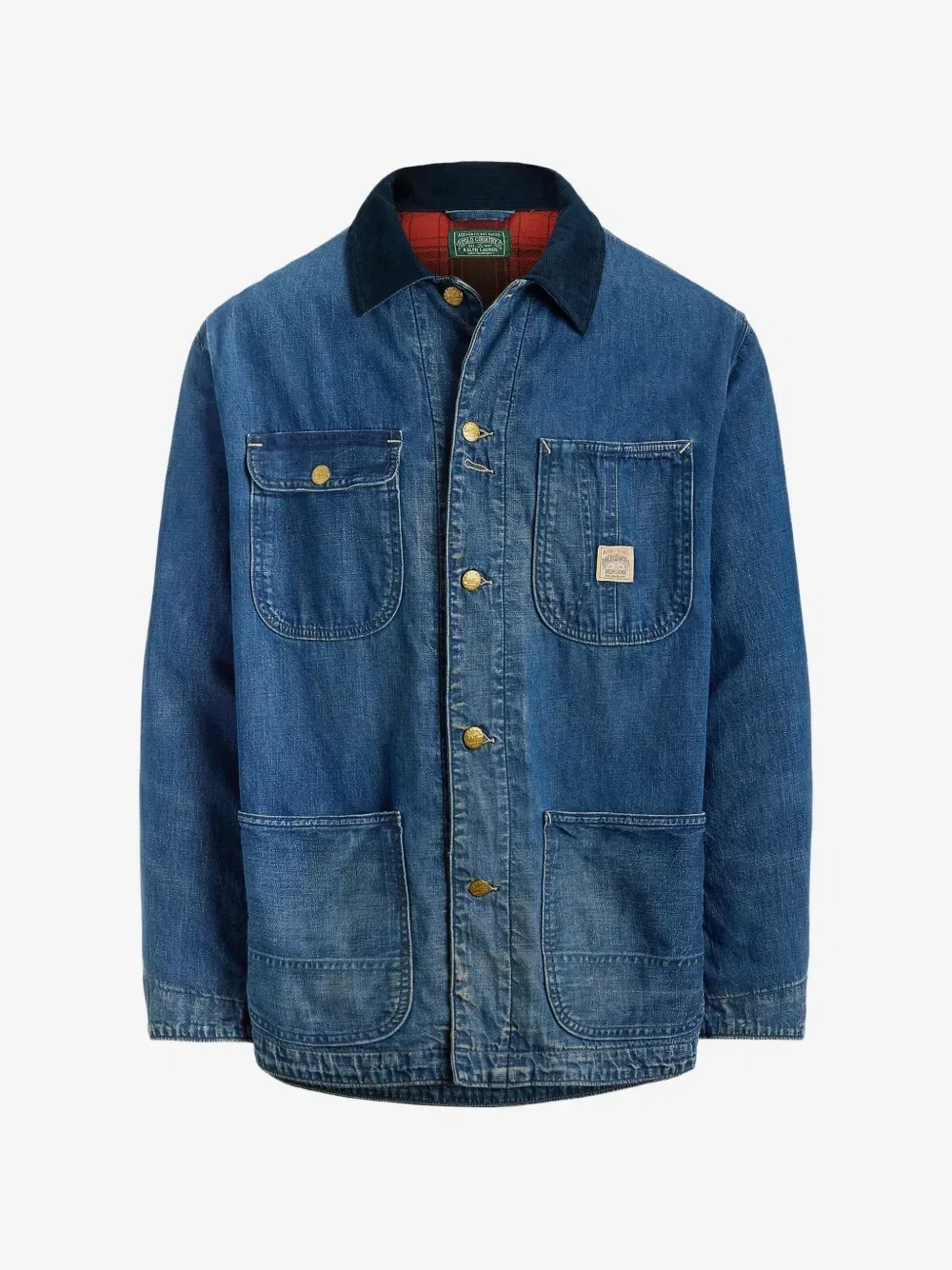Джинсовая куртка с вельветовым воротником POLO RALPH LAUREN, синий