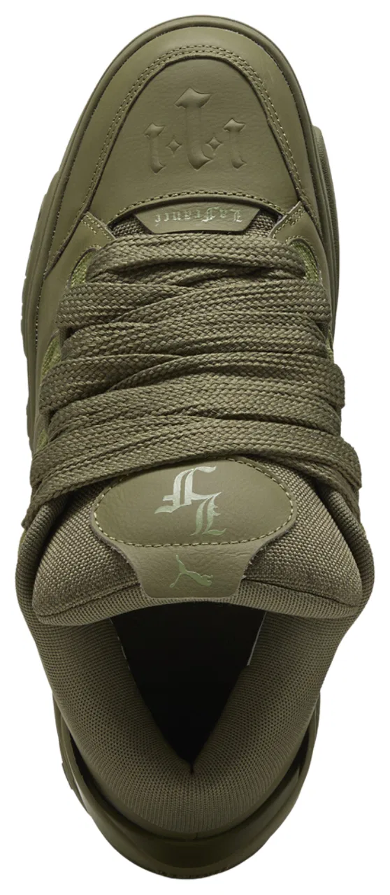 Детские кроссовки для мальчиков с принтом PUMA La France Oak Tree PUMA, Olive Green Loden Green — фото 4
