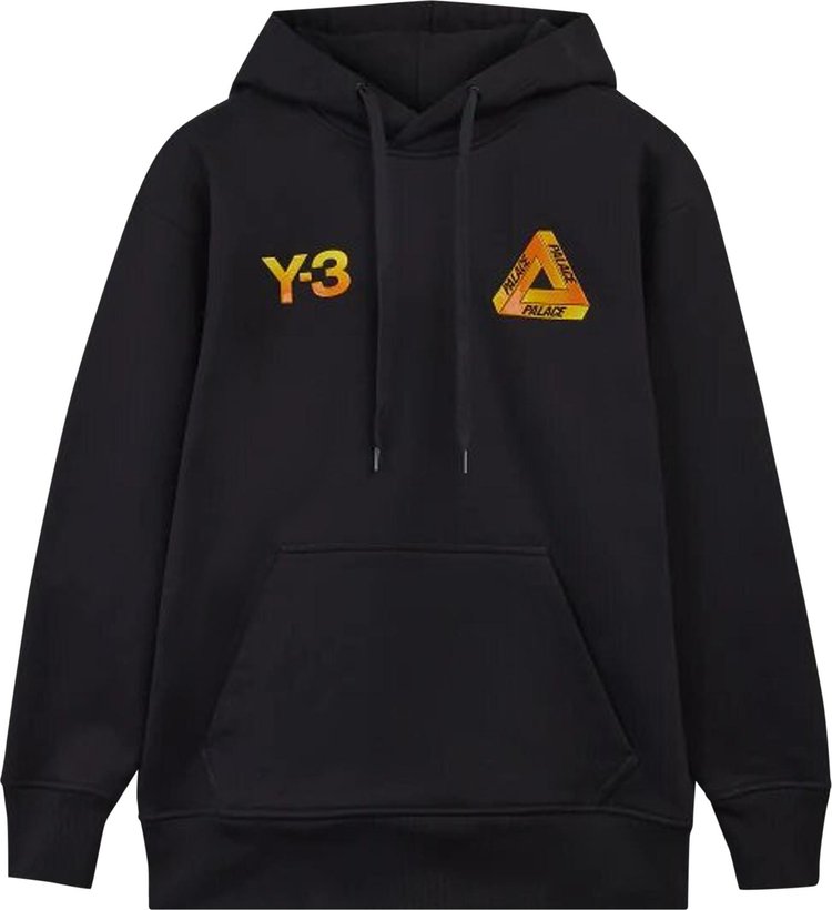 Худи Y-3 x Palace Logo Hoodie 'Black', черный - фото