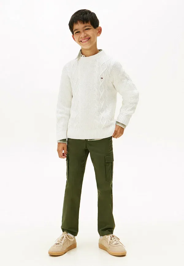 Джемпер с принтом Cable Mix Graphic Tommy Hilfiger Ivory Silk