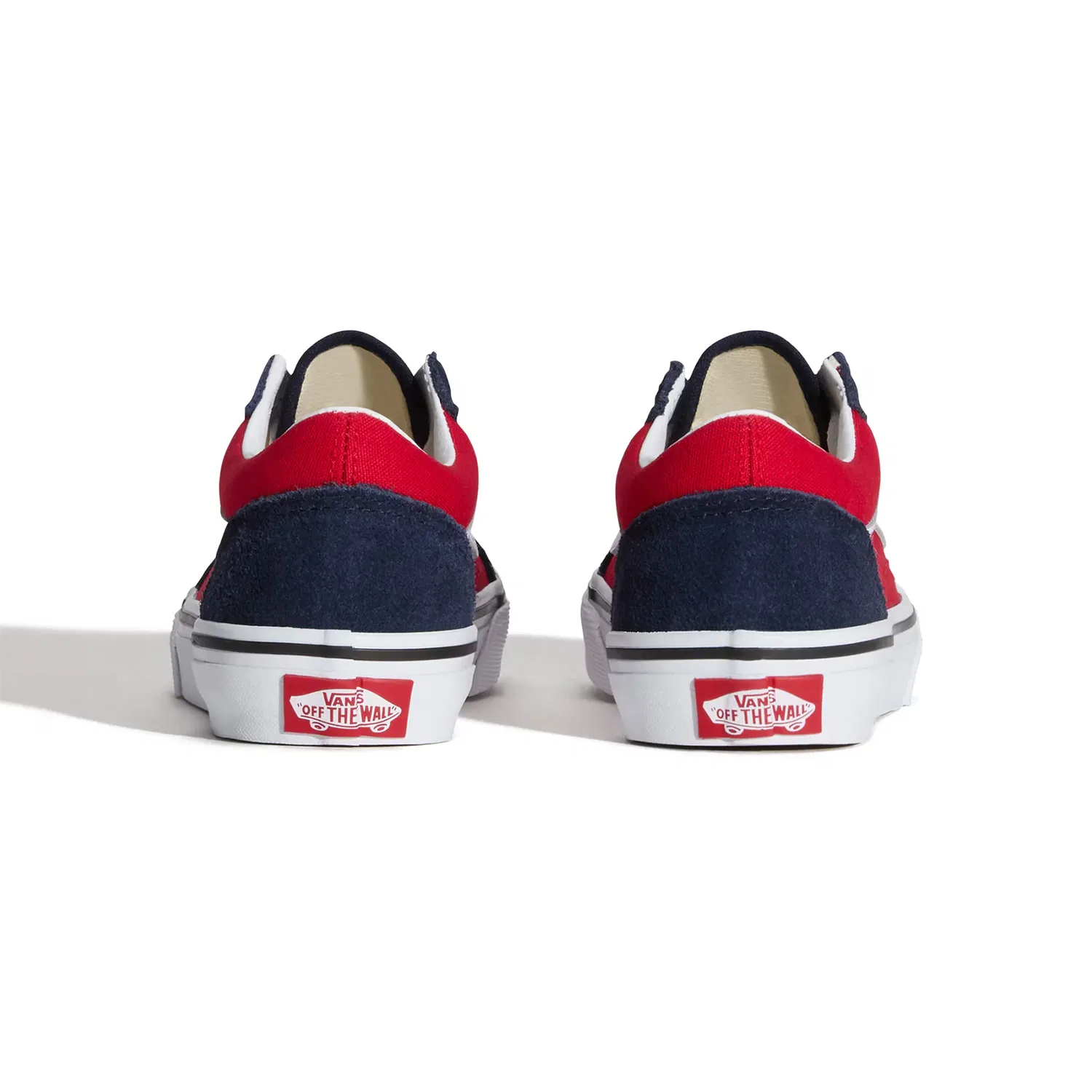 Детские кеды Old Skool Vans, Красный / Темно-синий — фото 4