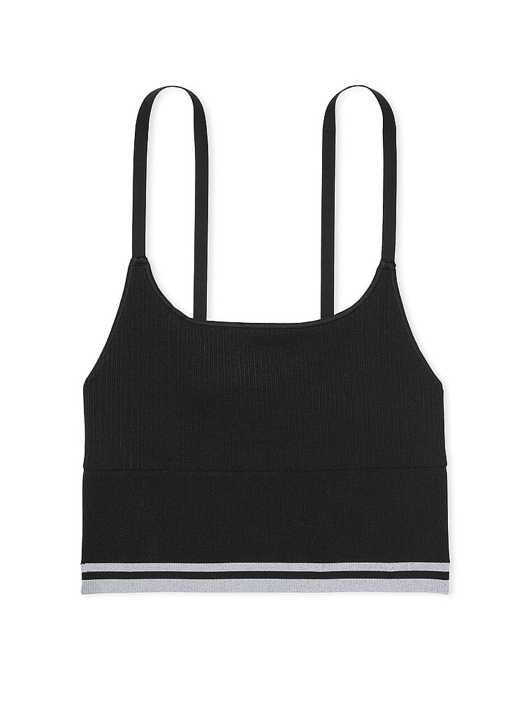 

Спортивный топ Victoria's Secret Seamless Longline, черный