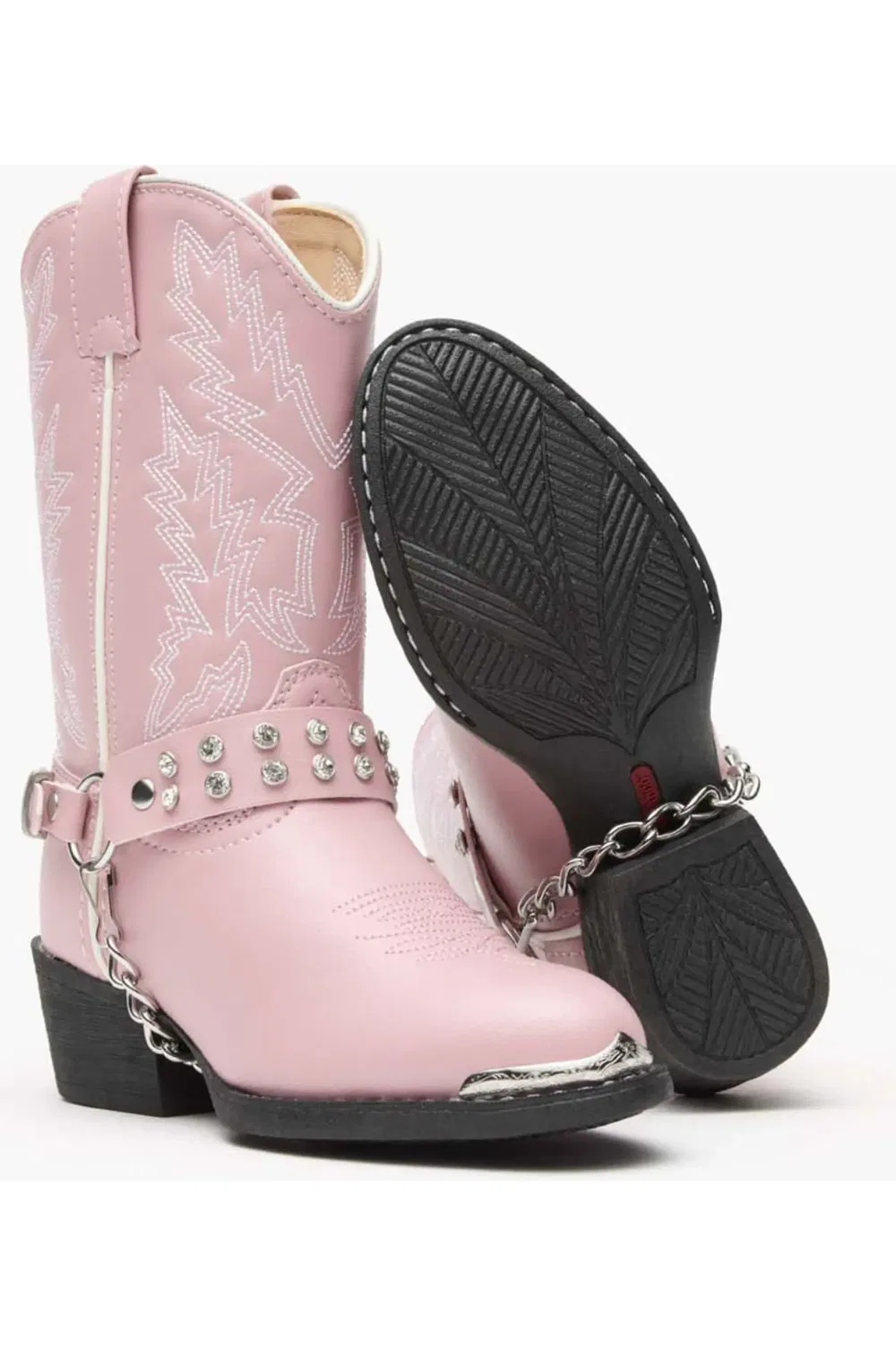 Детские сапоги ковбойские с декором Lil' Little Kid Durango, Pink Bling — фото 2
