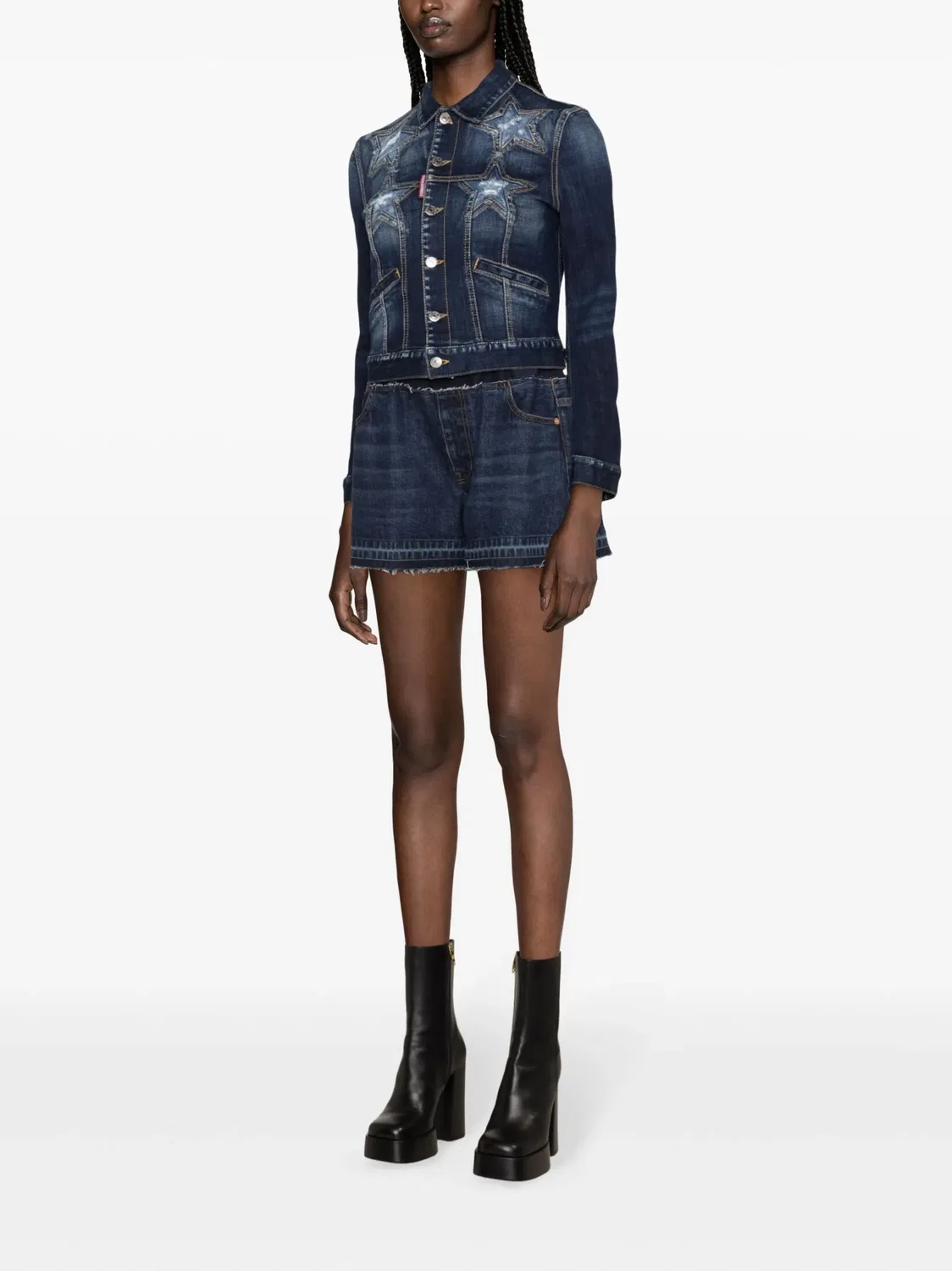 DSQUARED2 Джинсовая куртка Super Star Синий — фото 2