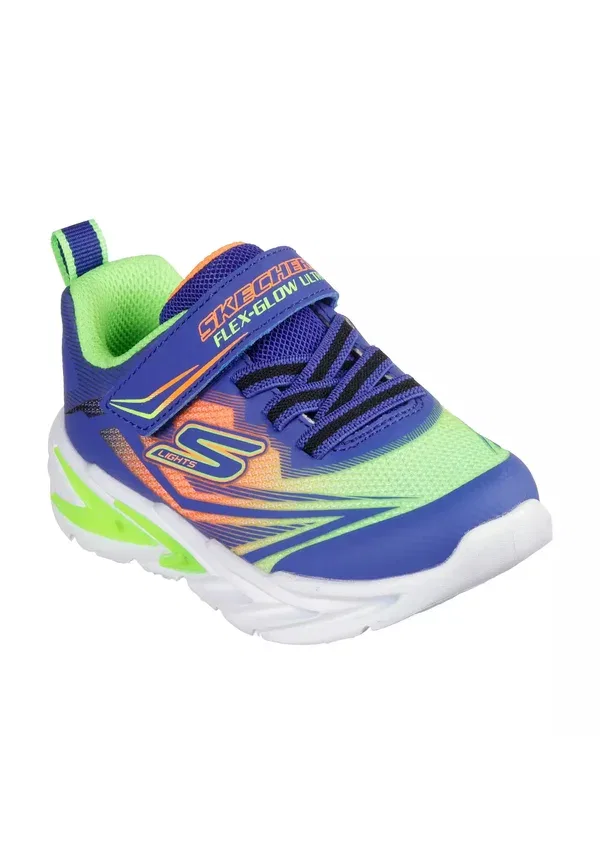 Кроссовки с принтом Lights-flex-Glow ultra Skechers Multi, синий/мультиколор — фото 2