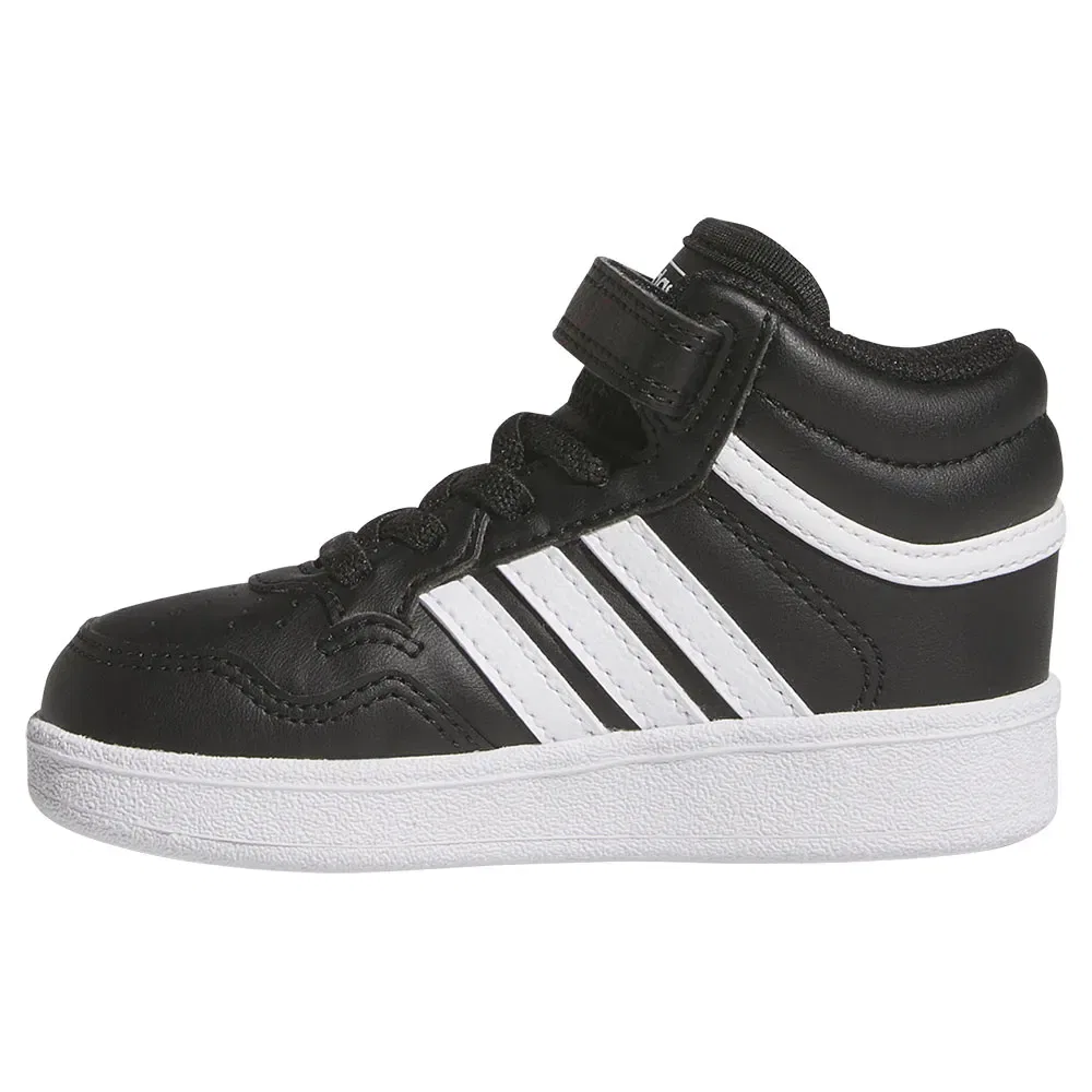 Детские кроссовки для девочек с высоким верхом Hoops 4.0 Mid Adidas, Black — фото 3