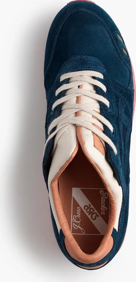 Кроссовки packer shoes x j.crew x gel lyte 3 '1907 collection navy' Asics, синий — фото 4
