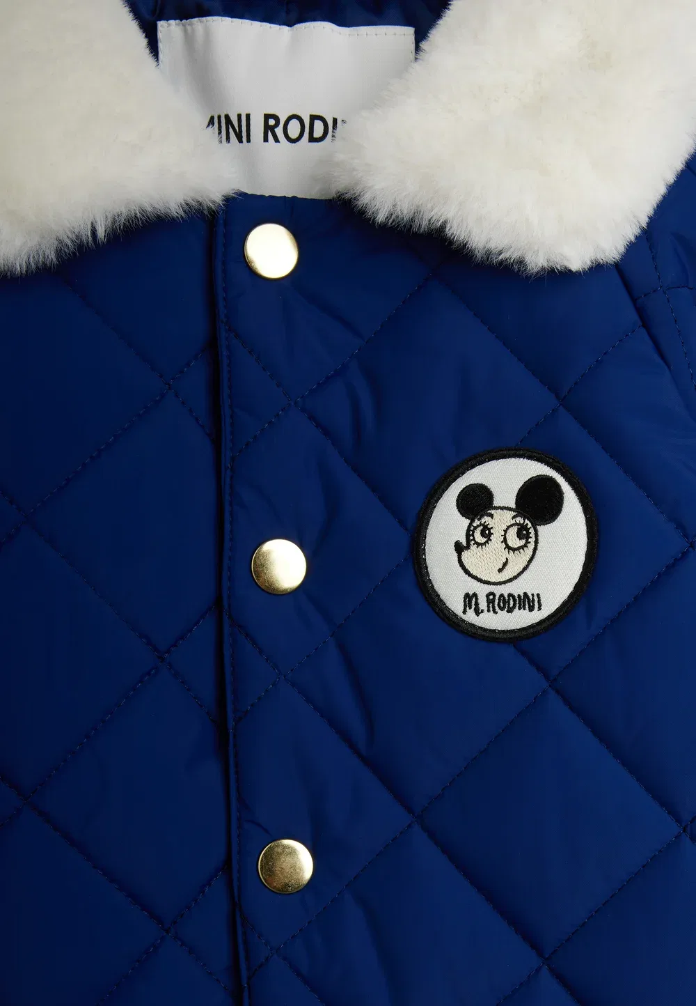 Зимний комбинезон Ritzratz с лоскутным рисунком, унисекс Mini Rodini, Blue — фото 3