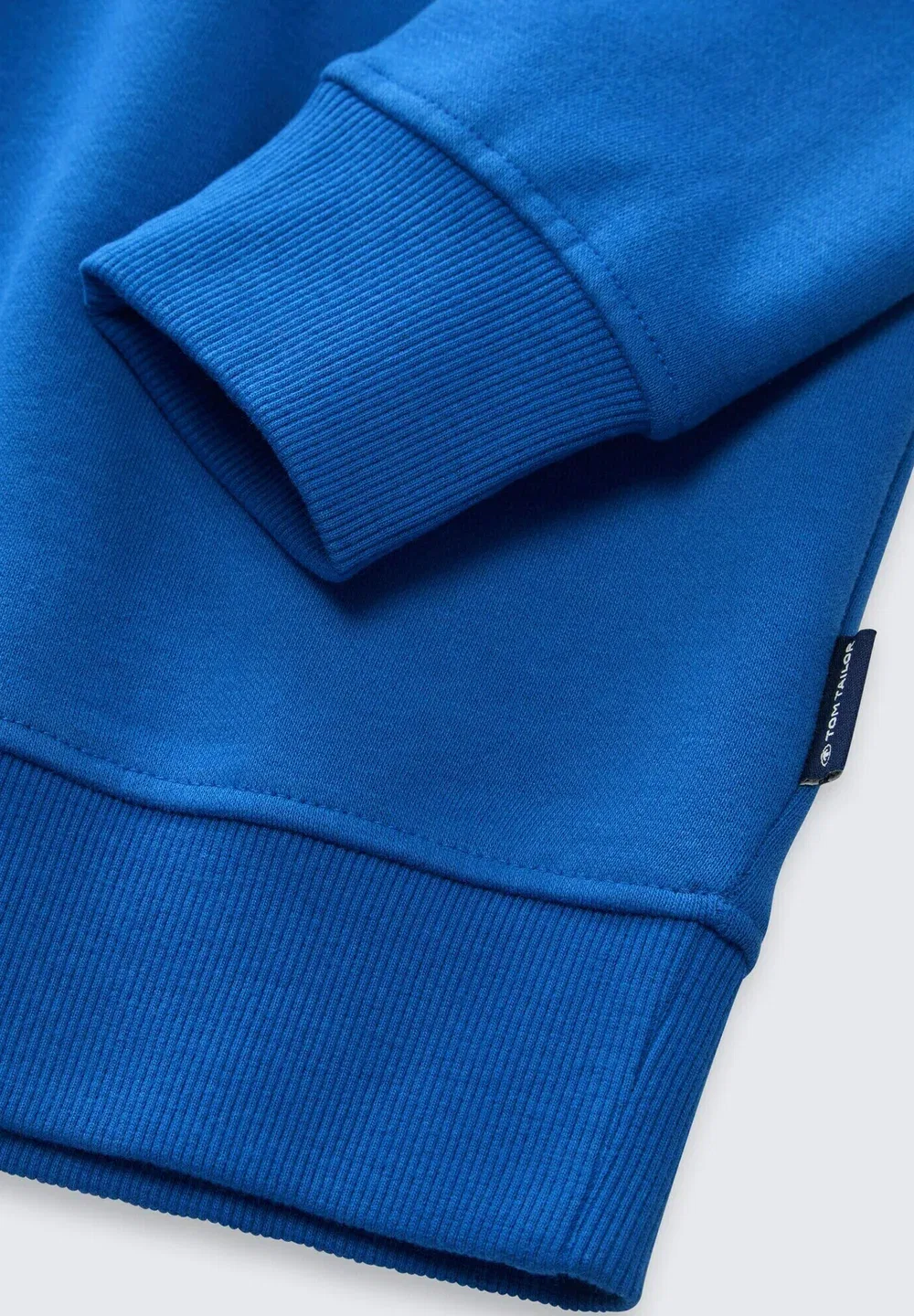 Толстовка Strick & sweatshirts базовая модель с принтом - толстовка Tom Tailor, Soft Sapphire Blue — фото 3